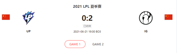 “2021LPL夏季赛6.21UP vs IG比赛介绍