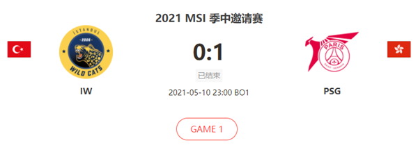 “2021MSI季中赛5.10IWvsPSG比赛介绍