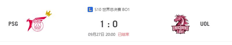 “S10世界总决赛PSG vs UOL比赛介绍