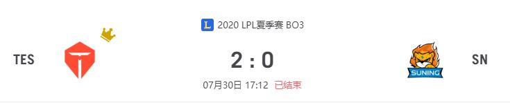 “2020LPL夏季赛TES vs SN比赛介绍