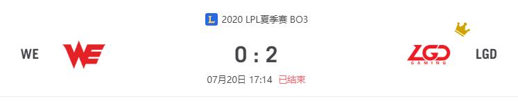 “2020LPL夏季赛WE vs LGD比赛介绍