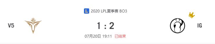 “2020LPL夏季赛V5 vs IG比赛介绍