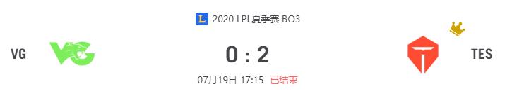 “2020LPL夏季赛VG vs TES比赛介绍