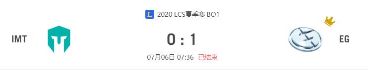 “2020LCS夏季赛IMT vs EG比赛介绍