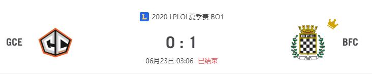 “2020LPLOL夏季赛GCE vs BFC比赛介绍