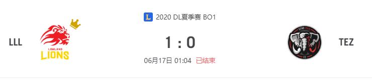 “2020DL夏季赛LLL vs TEZ比赛介绍