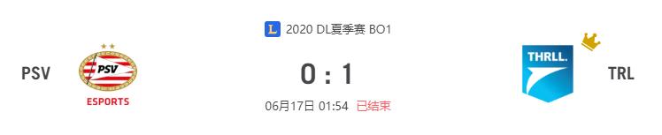 “2020DL夏季赛PSV vs TRL比赛介绍