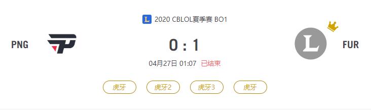 “2020CBLOL夏季赛PNG VS FUR比赛介绍