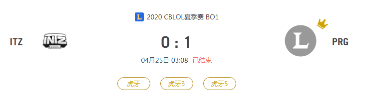 “2020CBLOL夏季赛ITZ VS PRG比赛介绍