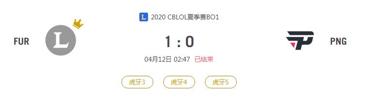 “2020CBLOL夏季赛FUR VS PNG比赛介绍