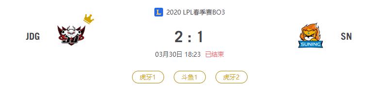 “2020LPL春季赛JDG VS SN比赛介绍