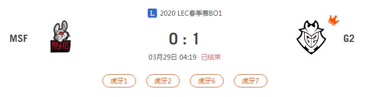 “2020LEC春季赛MSF VS G2比赛介绍