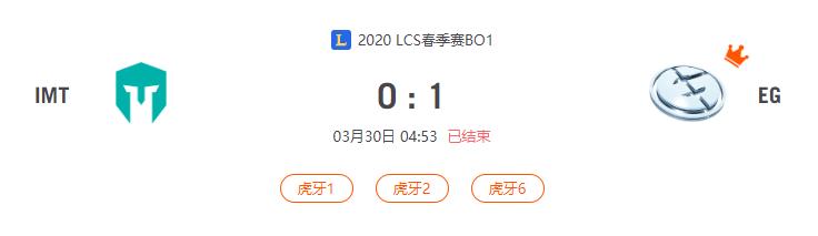 “2020LCS春季赛IMT VS EG比赛介绍