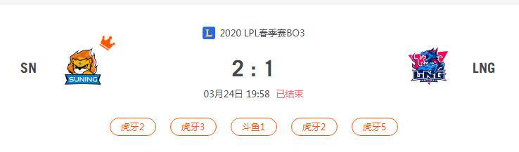 “2020LPL春季赛SN VS LNG比赛介绍