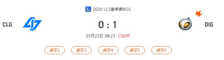 “2020LCS春季赛CLG VS DIG比赛介绍