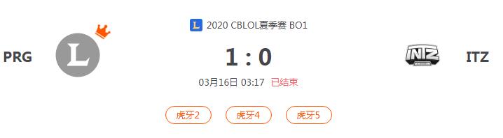 “2020CBLOL夏季赛PRG VS ITZ比赛介绍