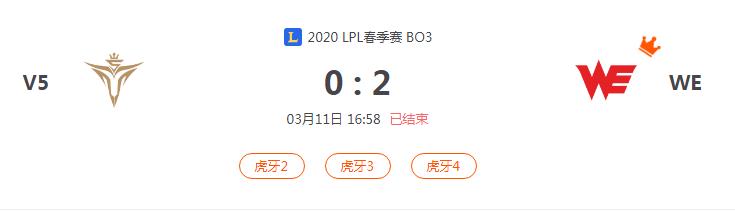 “2020LPL春季赛V5 VS WE比赛介绍