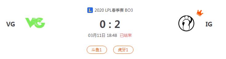 “2020LPL春季赛VG VS IG比赛介绍