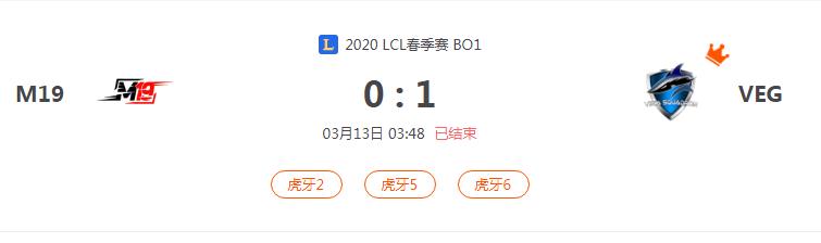 “2020LCL春季赛M19 VS VEG比赛介绍