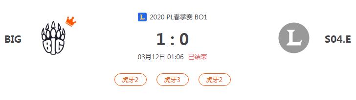 “2020PL春季赛BIG VS S04.E比赛介绍