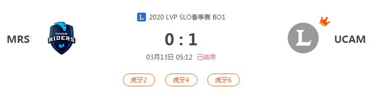 “2020LVP SLO春季赛MRS VS UCAM比赛介绍