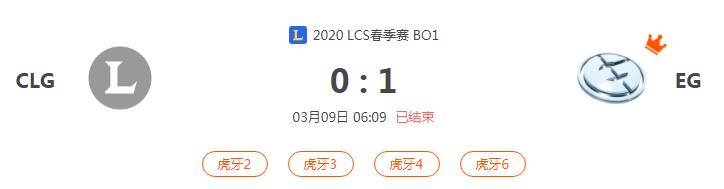 “2020LCS春季赛CLG VS EG比赛介绍